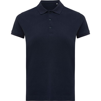 Iqoniq Yosemite Damen Piqué-Poloshirt aus rec. Baumwolle, navy blau, XS
