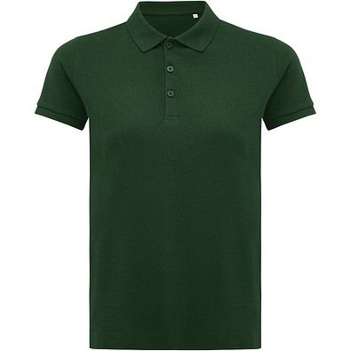 Iqoniq Yosemite Damen Piqué-Poloshirt aus rec. Baumwolle, forest green, S