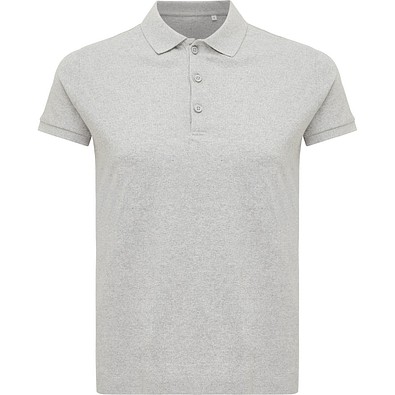 Iqoniq Yosemite Damen Piqué-Poloshirt aus rec. Baumwolle, heather grey, XS