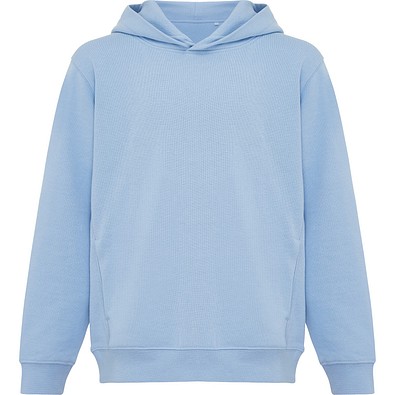 Iqoniq Yengo KidsHoodie mit Seitentaschen aus rec. Baumwolle, sky blue, 1112