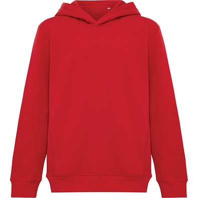 Iqoniq Yengo KidsHoodie mit Seitentaschen aus rec. Baumwolle, rot, 1112
