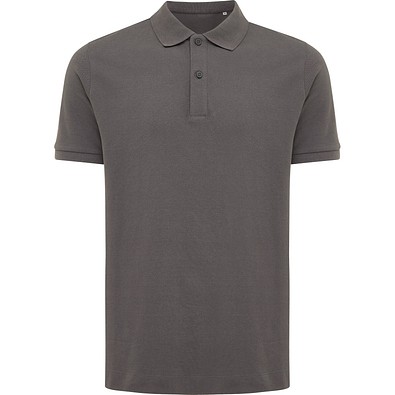 Iqoniq Yosemite Piqué-Poloshirt aus recycelter Baumwolle, anthrazit, L