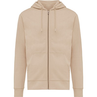 Iqoniq Abisko Zip-Kapuzenpullover aus recycelter Baumwolle, desert, XXL