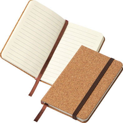 A6 Notizbuch mit Korkeinband und linierten Seiten A6 Notizbuch mit Korkeinband und linierten Seiten