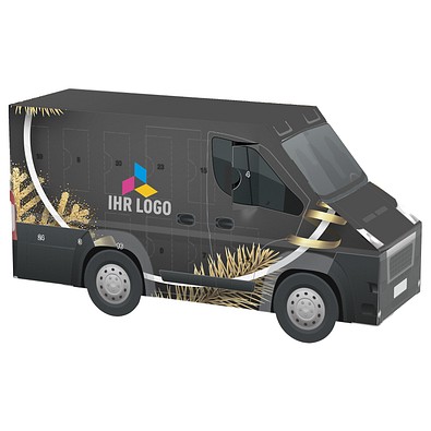 Adventskalender Transporter, share Schokotäfelchen, Edle Weihnacht