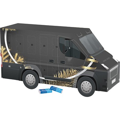 Adventskalender Transporter, share Schokotäfelchen, Edle Weihnacht