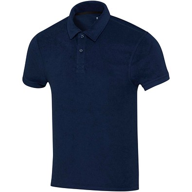 Akoya Poloshirt aus GRS-recyceltem Frottee Unisex, navy, XL