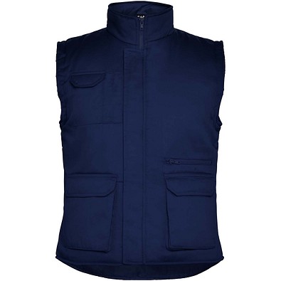 Almanzor Vielseitige Thermo Arbeitsweste mit hohem Kragen, marineblau, L