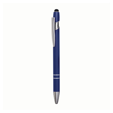 Metall-Touch-Kugelschreiber blau metallic