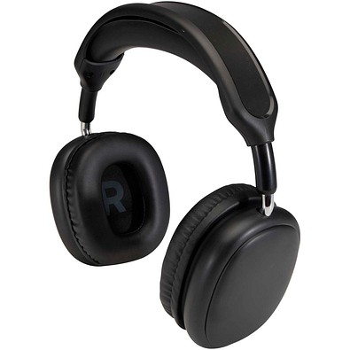 Alzir Over-Ear Wireless Bluetooth® Headset aus recyceltem Kunststoff, schwarz