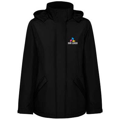 America wattierter Parka für Damen, schwarz, XL