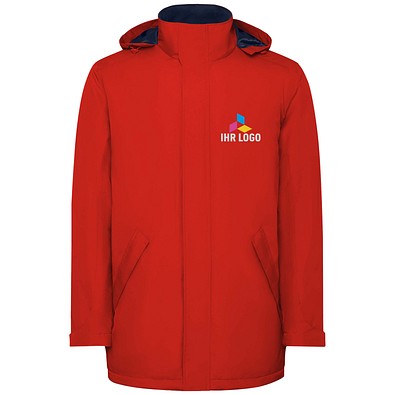 America wattierter Parka für Herren, rot, M