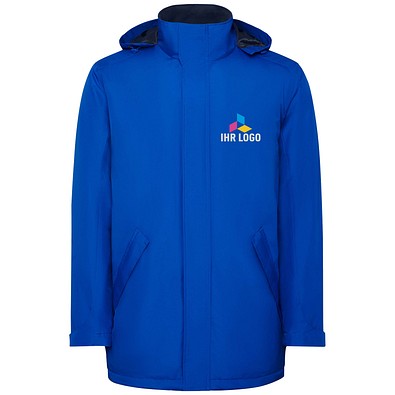 America wattierter Parka für Herren, royalblau, M