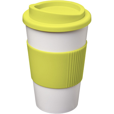 Americano Isolierbecher mit Schutzring, 350 ml, weiss,limone