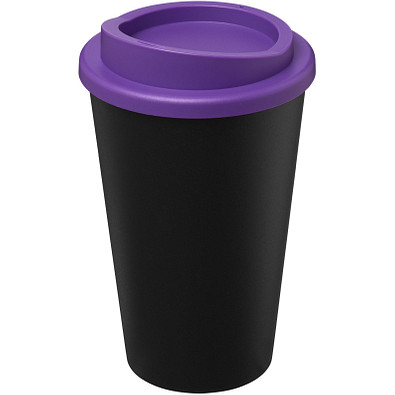 Americano Eco recycelter Becher, 350 ml, schwarz/lila