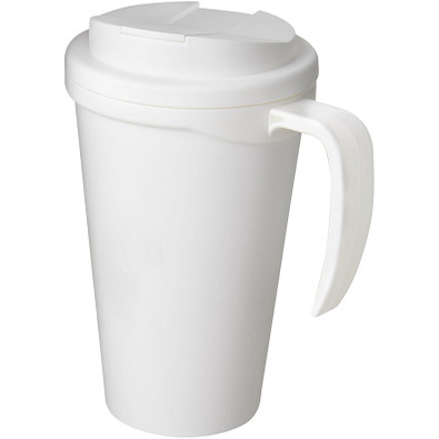 Americano® Grande 350 ml Isolierbecher mit auslaufsicherem Schraubverschluss, weiß/weiß