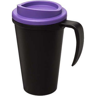 Americano Grande Isolierbecher, 350 ml, schwarz,lila