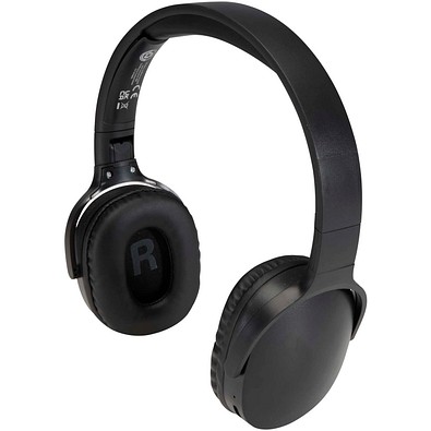 Ancha Over-Ear Wireless Bluetooth® Headset aus recyceltem Kunststoff, schwarz