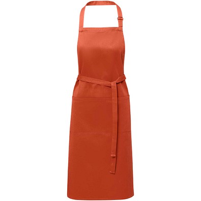 Andrea 240 g/m² Schürze mit verstellbarem Nackenband, Brick