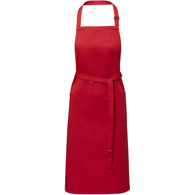 Andrea 240 g/m² Schürze mit verstellbarem Nackenband, rot