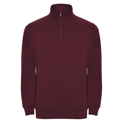 Aneto Pullover mit Viertelreißverschluss, Garnet, L