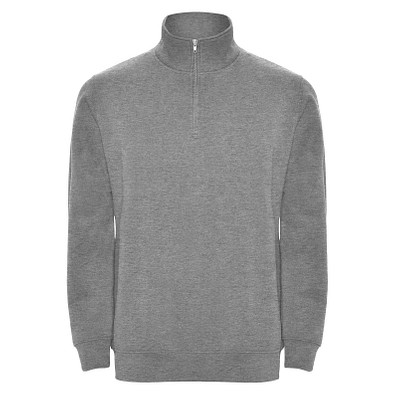 Aneto Pullover mit Viertelreißverschluss, Marl Grey, XL
