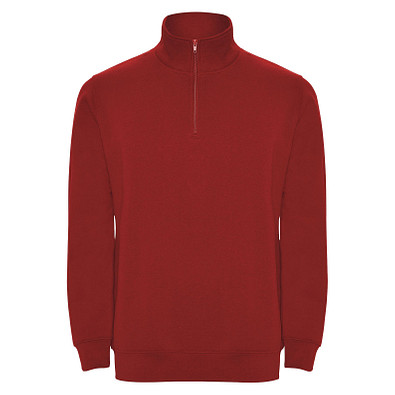Aneto Pullover mit Viertelreißverschluss, rot, L