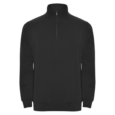 Aneto Pullover mit Viertelreißverschluss, schwarz, L
