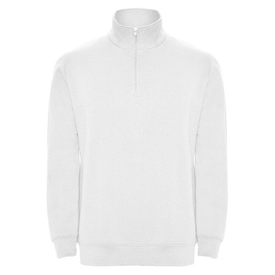 Aneto Pullover mit Viertelreißverschluss, weiss, 3XL