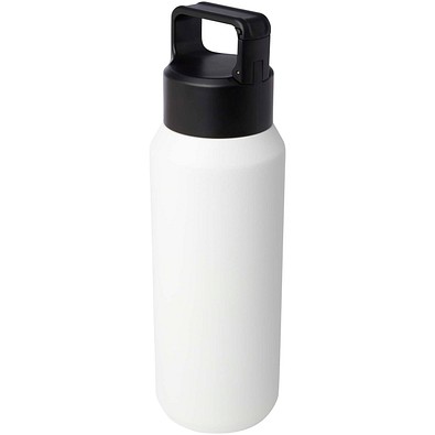 Astra 600 ml RCS-zertifizierte, kohlensäure geeignete Kupfer-Vakuum Isolierflasche aus recyceltem Edelstahl, weiss
