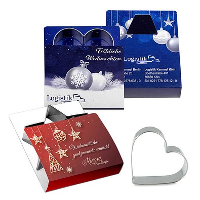 Backförmchen Single-Pack, Ostern, Herz, 1-seit. Druck