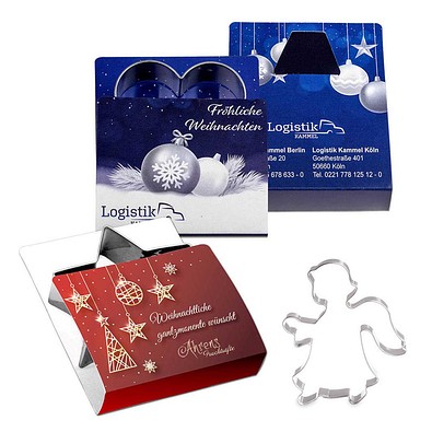 Backförmchen Single-Pack, Weihnachten, Tassen Engel, 2-seit. Druck