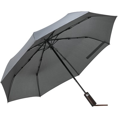 BARON Umbrella, Vollautomatischer Windproof-Taschenschirm, grau