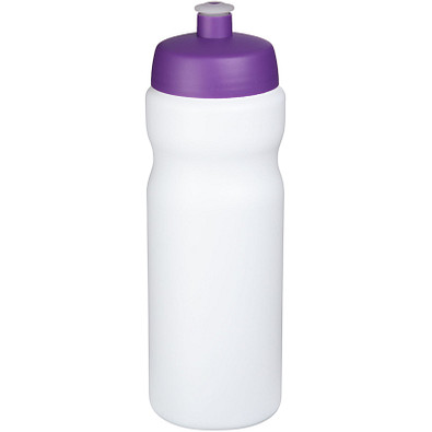 Baseline Plus Sportflasche, 650 ml, weiss,lila