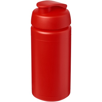 Baseline® Plus grip 500 ml Sportflasche mit Klappdeckel, rot