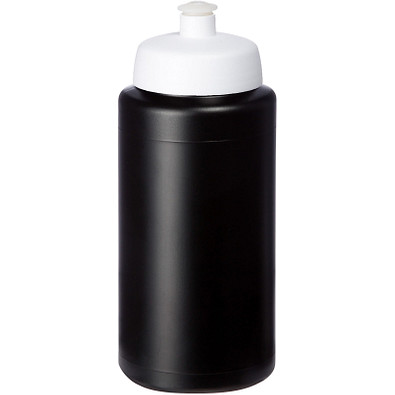 Baseline Plus grip Sportflasche mit Sportdeckel, 500 ml, schwarz,weiss