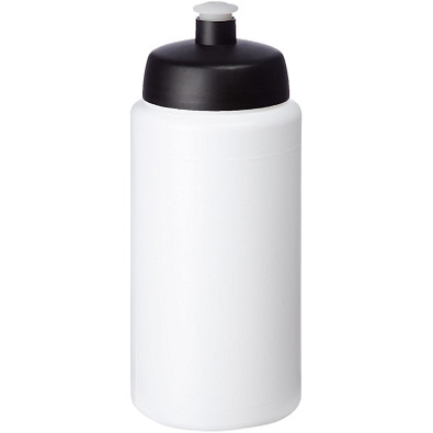 Baseline Plus grip Sportflasche mit Sportdeckel, 500 ml, weiss,schwarz
