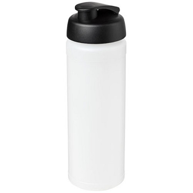 Baseline Plus grip Sportflasche mit Klappdeckel, 750 ml, transparent/schwarz