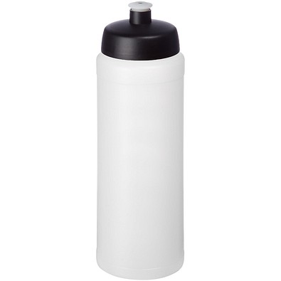 Baseline® Plus grip 750 ml Sportflasche mit Sportdeckel, transparent/schwarz