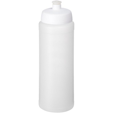Baseline® Plus grip 750 ml Sportflasche mit Sportdeckel, transparent/weiß