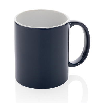 Basic Keramiktasse, navy blau