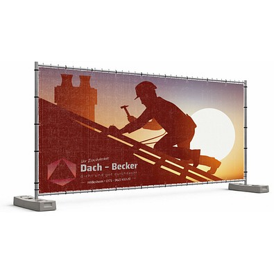 Bauzaunbanner Mesh - bedruckbar mit Ihrem Wunschmotiv