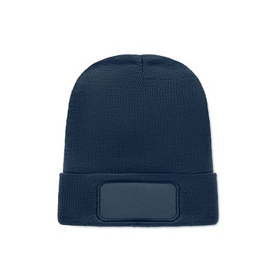 Beanie RPET-Polyester CAPNIT, Marineblau
