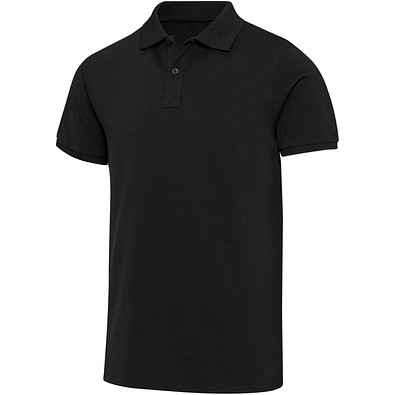 Beryl 220 g/m² Kurzärmeliges Poloshirt Bio-Recyclingmaterial (OCS), unisex, schwarz, L