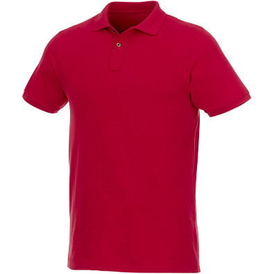 ELEVATE Herren Kurzarm Poloshirt Beryl aus Bio-Recyclingmaterial, rot, XXL