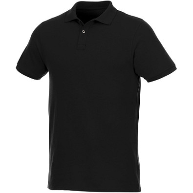 ELEVATE Herren Kurzarm Poloshirt Beryl aus Bio-Recyclingmaterial, schwarz, XXL