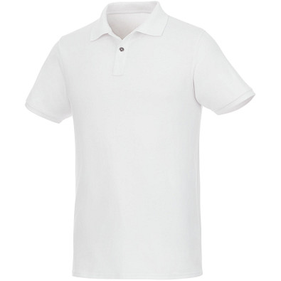 ELEVATE Herren Kurzarm Poloshirt Beryl aus Bio-Recyclingmaterial, weiß, XXL