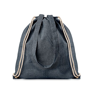 Beutel mit Kordelzug recycelt MOIRA DUO, Blau