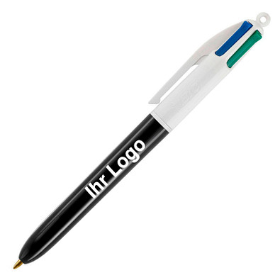 BIC® 4-Farb-Kugelschreiber, schwarz/weiß