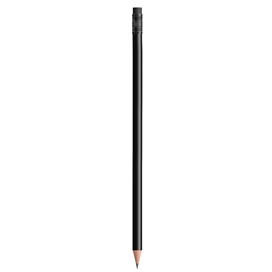 BIC® Evolution® Ecolutions® Radiergummi-Bleistift gespitzt, schwarz, Hülse & Radiergummmi schwarz
